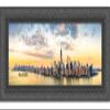 Poster Palooza 30x10 Ornate Mahogany Complete Wood Panoramic Frame with UV Acrylic Plexiglass, Foam Board Backing & Hardware Included view 4