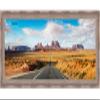 Poster Palooza 30x10 Ornate Silver Complete Wood Panoramic Frame with UV Acrylic Plexiglass, Foam Board Backing & Hardware Included view 4