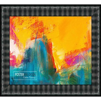 Poster Palooza A3 16.5x11.7 Contemporary Black Complete Wood Picture Frame with UV Acrylic Plexiglass, Foam Board Backing & Hardware Included