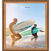 Poster Palooza 20x11 Traditional Gold Complete Wood Picture Frame with UV Acrylic Plexiglass, Foam Board Backing & Hardware Included view 4