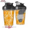 Decal Style Skin Wrap works with Blender Bottle 20oz Wavey Orange (BOTTLE NOT INCLUDED) view 2