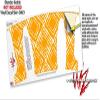 Decal Style Skin Wrap works with Blender Bottle 20oz Wavey Orange (BOTTLE NOT INCLUDED) view 3