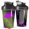 Decal Style Skin Wrap works with Blender Bottle 20oz Halftone Splatter Hot Pink Green (BOTTLE NOT INCLUDED) view 1