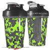 Decal Style Skin Wrap works with Blender Bottle 20oz WraptorCamo Old School Camouflage Camo Lime Green (BOTTLE NOT INCLUDED) view 1