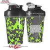 Decal Style Skin Wrap works with Blender Bottle 20oz WraptorCamo Old School Camouflage Camo Lime Green (BOTTLE NOT INCLUDED) view 2