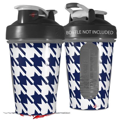 Decal Style Skin Wrap works with Blender Bottle 20oz Houndstooth Navy Blue (BOTTLE NOT INCLUDED)