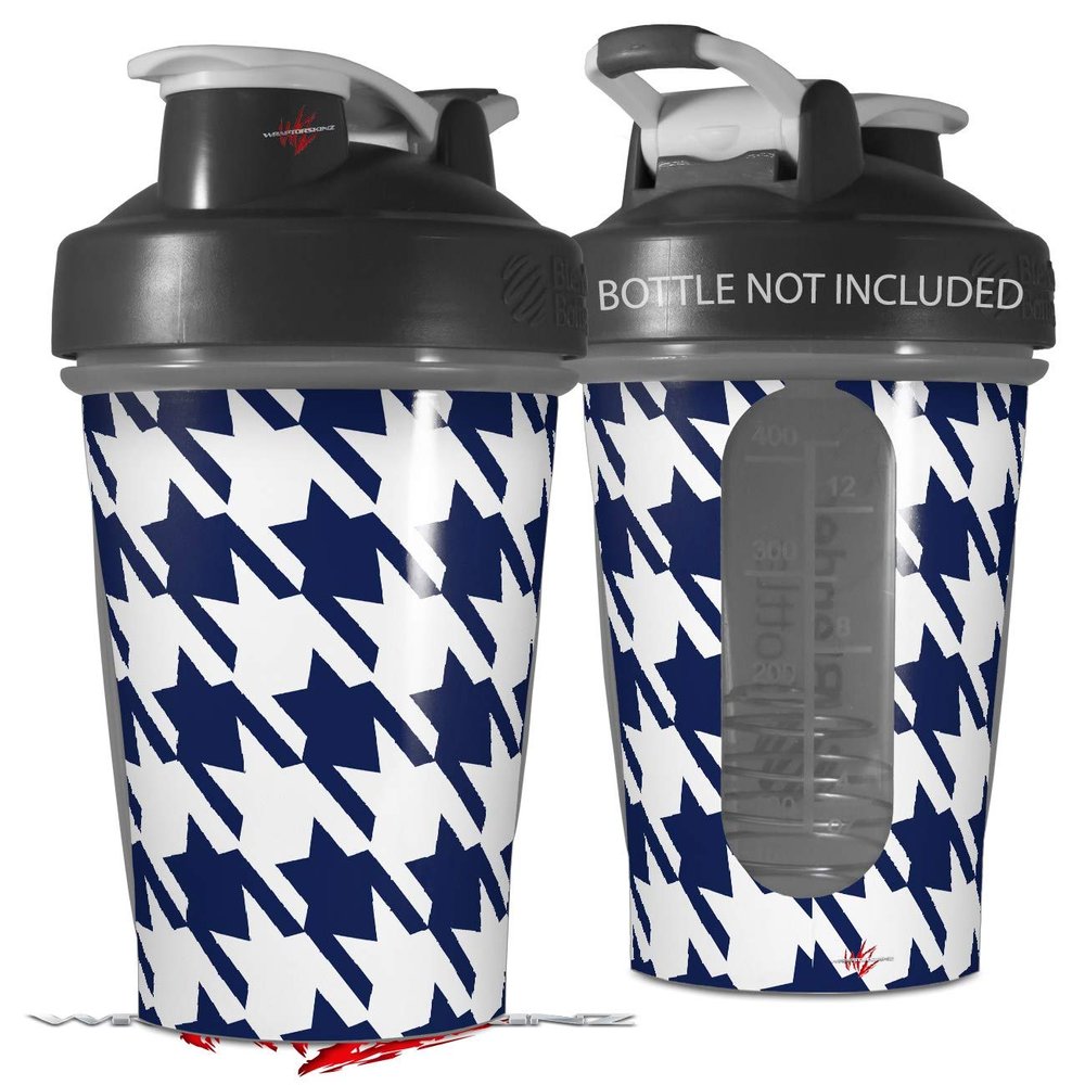 Decal Style Skin Wrap works with Blender Bottle 20oz Houndstooth Navy Blue (BOTTLE NOT INCLUDED)