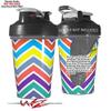 Decal Style Skin Wrap works with Blender Bottle 20oz Zig Zag Colors 04 (BOTTLE NOT INCLUDED) view 2