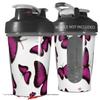 Decal Style Skin Wrap works with Blender Bottle 20oz Butterflies Purple (BOTTLE NOT INCLUDED) view 1