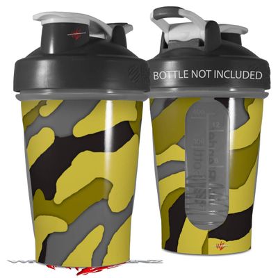 Decal Style Skin Wrap works with Blender Bottle 20oz Camouflage Yellow (BOTTLE NOT INCLUDED)