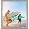 Poster Palooza 19x15 Traditional Silver Complete Wood Picture Frame with UV Acrylic Plexiglass, Foam Board Backing & Hardware Included view 4