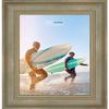 Poster Palooza 24x16 Traditional Silver Complete Wood Picture Frame with UV Acrylic Plexiglass, Foam Board Backing & Hardware Included view 4