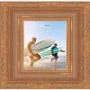 Poster Palooza 6x5 Inch Ornate Gold Complete Wood Picture Frame with UV Acrylic Plexiglass, Foam Board Backing & Hardware Included - 6x5 Inch Frame view 4