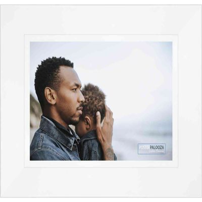 30x24 Traditional White Complete Wood Picture Frame with UV Acrylic Plexiglass, Foam Board Backing & Hardware Included