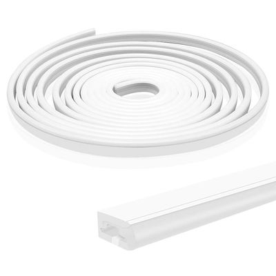 BIRRAY 16.4FT/5M Silicone LED Channel System, Side Emitting 6x13mm DIY LED Neon Rope Light IP67 Waterproof for 8mm LED Strip Lights Installation, for Indoor Outdoor Ambient Decor