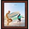Poster Palooza 16x14 Traditional Mahogany Complete Wood Picture Frame with UV Acrylic Plexiglass, Foam Board Backing & Hardware Included view 3