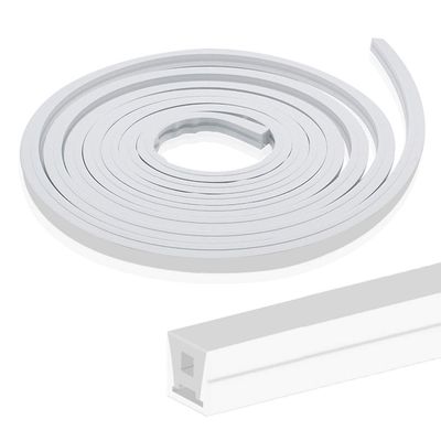 BIRRAY 16.4FT/5M Silicone LED Channel System, 16x16mm DIY LED Neon Rope Light IP67 Waterproof for 12mm LEDs Strip Lights Installation, for Indoor Outdoor Ambient Decor