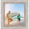 Poster Palooza 20x17 Frame Brushed White Wash Complete Wood Picture Frame with UV Acrylic, Foam Board Backing, & Wall Hanging Hardware for Vertical or Horizontal Display view 4