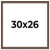 Poster Palooza 30x26 Frame Brown Gold Bronze Metropolis | 1.25 Inch Moulding Width | Solid Wood Picture Frame with UV Acrylic Plexiglass, Foam Board Backing & Hanging Hardware Included view 1
