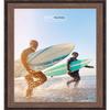 Poster Palooza 22x18 Traditional Antique Silver Complete Wood Picture Frame with UV Acrylic Plexiglass, Foam Board Backing & Hardware Included view 4