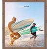Poster Palooza 36x28 Traditional Pewter Complete Wood Picture Frame with UV Acrylic Plexiglass, Foam Board Backing & Hardware Included view 4