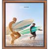 Poster Palooza 9x6 Traditional Walnut Complete Wood Picture Frame with UV Acrylic Plexiglass, Foam Board Backing & Hardware Included view 4