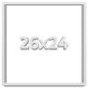 26x24 White Shadowbox Frame - Shadow Box Frame Interior Size 26x24 by 2 Inches Deep - White Frame Is Made to Display Items Up To 1.75 Inches Deep Includes Shatter Resistant Acrylic, Backing, Hardware view 1
