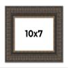 10x7 Frame Copper-Black Ornate Harvest Moulding with Gold Trim | 2.5 Inch Wide Moulding | Solid Wood Picture Frame with UV Acrylic Plexiglass, Foam Board Backing & Hanging Hardware Included view 1
