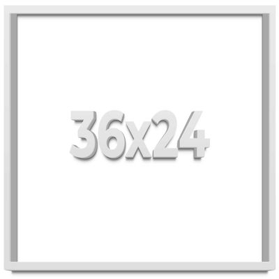 36x24 White Shadowbox Frame - Shadow Box Frame Interior Size 36x24 by 2 Inches Deep - White Frame Is Made to Display Items Up To 1.75 Inches Deep Includes Shatter Resistant Acrylic, Backing, Hardware