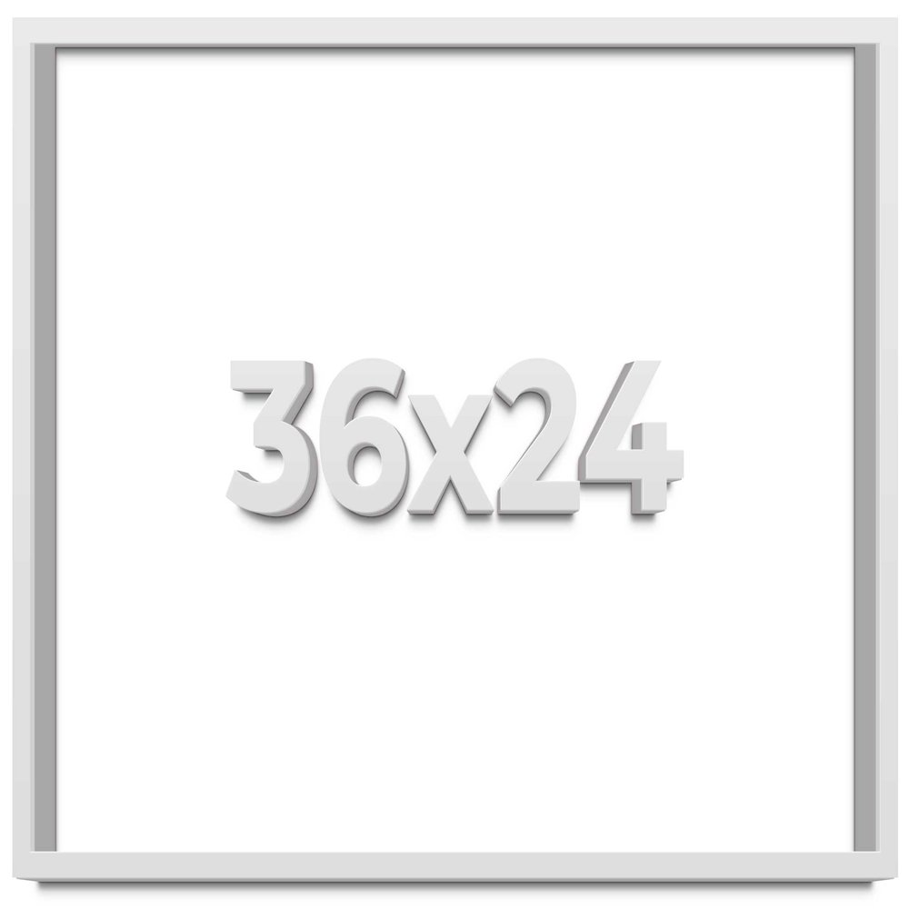 36x24 White Shadowbox Frame - Shadow Box Frame Interior Size 36x24 by 2 Inches Deep - White Frame Is Made to Display Items Up To 1.75 Inches Deep Includes Shatter Resistant Acrylic, Backing, Hardware