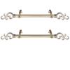 RUDI 1" Max Side Curtain Rod, 12-20 inch (Set of 2), Light Gold view 2
