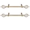 RUDI 1" Elly Side Curtain Rod, 12-20 inch (Set of 2), Light Gold view 2