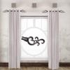 RUDI 1" Max Side Curtain Rod, 12-20 inch (Set of 2), Mahogany view 4