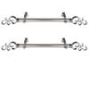 RUDI 1" Max Side Curtain Rod, 12-20 inch (Set of 2), Satin Nickel view 2
