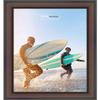 Poster Palooza 10x6 Traditional Mahogany Complete Wood Picture Frame with UV Acrylic Plexiglass, Foam Board Backing & Hardware Included view 4