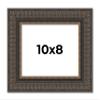 10x8 Frame Copper-Black Ornate Harvest Moulding with Gold Trim | 2.5 Inch Wide Moulding | Solid Wood Picture Frame with UV Acrylic Plexiglass, Foam Board Backing & Hanging Hardware Included view 1