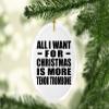Designsify Christmas Tree Decoration, All I Want for Christmas is More Tenor Trombone, Oval Ornament, Gifts for Birthday Anniversary Valentines Mom Mothers Fathers Day Party, to Men Women Him view 2