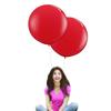 24 Inch Latex Round Balloons 10 Pack Red Thick Big Balloons for Photo Shoot Wedding Baby Shower Birthday Party Decorations by IN-JOOYAA view 1