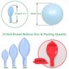 24 Inch Latex Round Balloons 10 Pack Red Thick Big Balloons for Photo Shoot Wedding Baby Shower Birthday Party Decorations by IN-JOOYAA view 2