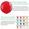 24 Inch Latex Round Balloons 10 Pack Red Thick Big Balloons for Photo Shoot Wedding Baby Shower Birthday Party Decorations by IN-JOOYAA view 4