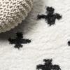 JONATHAN Y Cristo Berber Geometric Shag White/Gray Indoor Area Rug, 5x8, Bohemian, Contemporary, Easy-Cleaning for Living Room, Bedroom, Kitchen, Pet Friendly, Non-Shedding (MOH403A-5) view 4