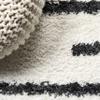 JONATHAN Y Alaro Berber Stripe Shag White/Gray Indoor Area Rug, 8x10, Bohemian, Contemporary, Easy-Cleaning for Living Room, Bedroom, Kitchen, Pet Friendly, Non-Shedding (MOH402A-8) view 4