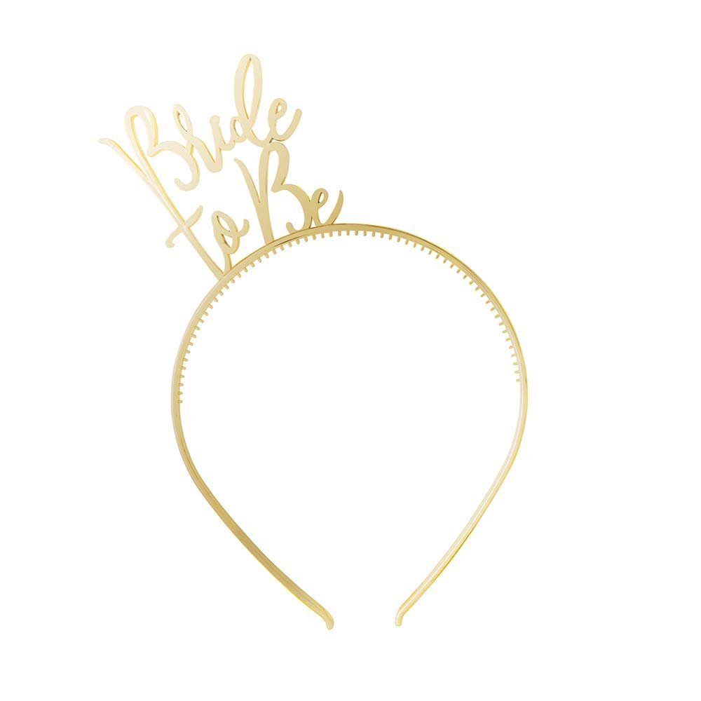 Dazzling Bride to Be Party Headband - 1 Count - Elegant Plastic Tiara for Bachelorette Celebrations and Parties