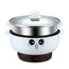 4-in-1 Multifunction Electric Skillet with Lid Nonstick Stainless Steel Small Electric Stockpot Hot Pot Skillet Noodles Rice Cooker Steamed Egg Soup Porridge Fried Cooking 110V (2.3L, Electric Skillet With Steam Grid) view 1