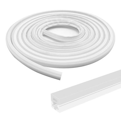 BIRRAY 16.4FT/5M Silicone LED Channel System, U Shape 12x12mm DIY LED Neon Rope Light IP67 Waterproof for 8mm LED Strip Lights Installation, for Indoor Outdoor Ambient Decor