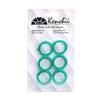 Kenchii Extra Soft Premium Shear Finger Ring Inserts - Thick, Quality Comfort. Elevate Your Grooming Experience with Precision and Style in Multiple Colors (Green) view 1