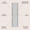 JONATHAN Y SMB129D-28 Derya Tribal Diamond Trellis Indoor/Outdoor 2 ft. x 8 ft Runner Rug, Contemporary, Modern, Bohemian, Transitional, Scandinavian, Minimalistic, Rustic, Hallway, Patio, Ivory/Black view 2