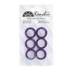 Kenchii Extra Soft Premium Shear Finger Ring Inserts - Thick, Quality Comfort. Elevate Your Grooming Experience with Precision and Style in Multiple Colors (Purple) view 1