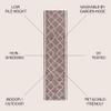 JONATHAN Y Tribal Diamond Trellis Indoor Outdoor Runner Rug 2X8 Brown/Beige, Derya for Backyard, Patio, Porch, Easy-Cleaning, High Traffic, Pet-Friendly, Non-Shedding (SMB129B-28) view 2