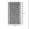 JONATHAN Y Tribal Diamond Trellis Indoor Outdoor Runner Rug 2X8 Black/Ivory, Derya for Backyard, Patio, Porch, Easy-Cleaning, High Traffic, Pet-Friendly, Non-Shedding (SMB129E-28) view 2